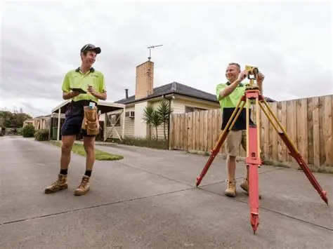 As-built construction survey on site